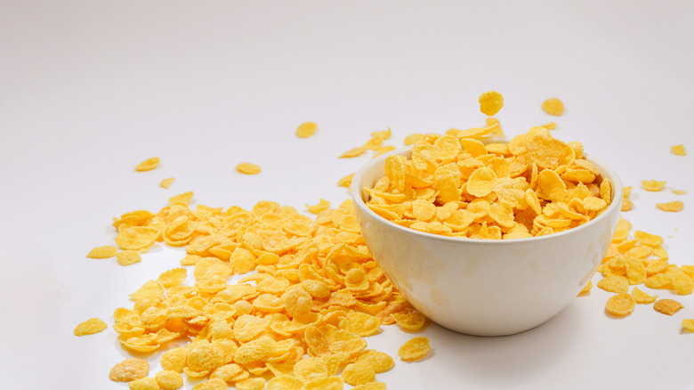 Bowl of corn flakes