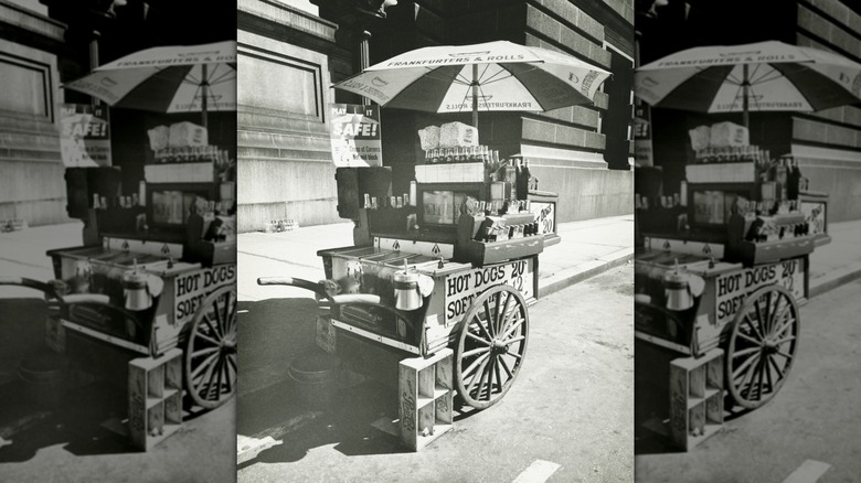 Vintage hot dog cart
