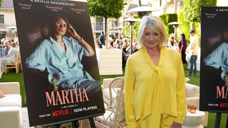Martha Stewart at the opening of the Netflix show, Martha