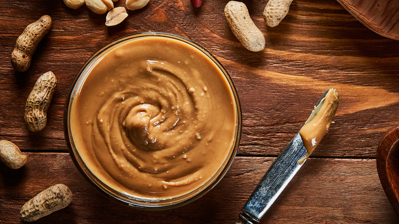 Bowl of peanut butter
