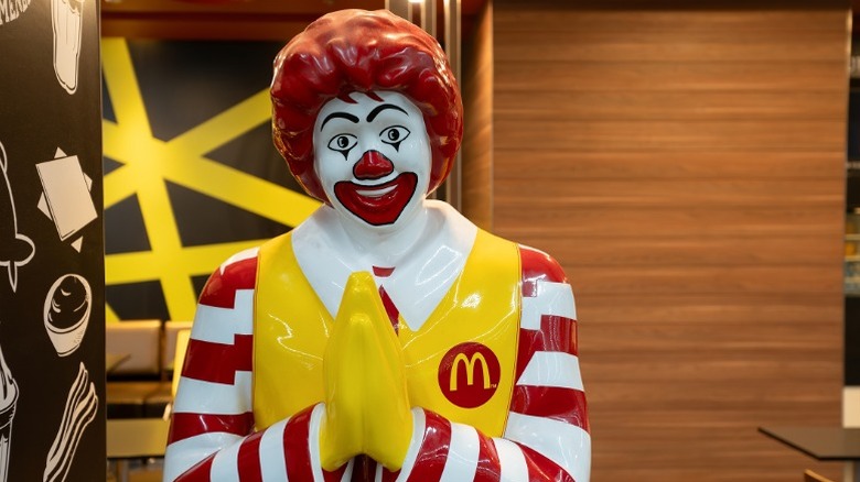 Ronald McDonald clown mascot