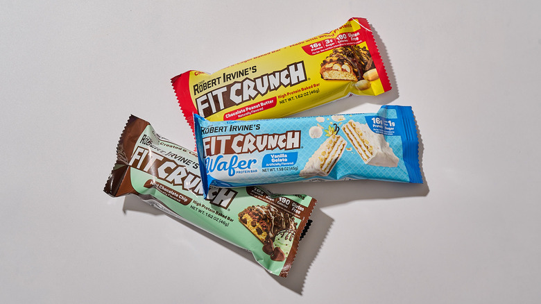fitcrunch protein bars on a table