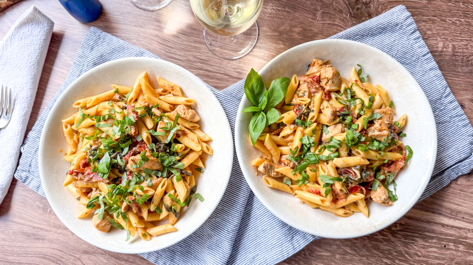 Rezept für proteinreiche Hühnerpasta