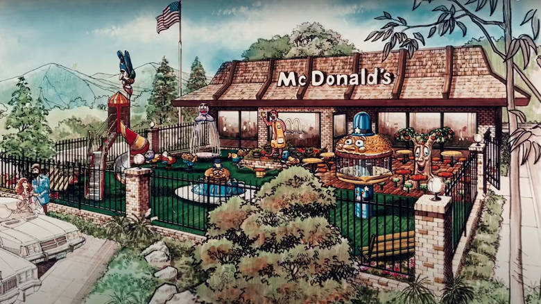 A mock-up of McDonaldland