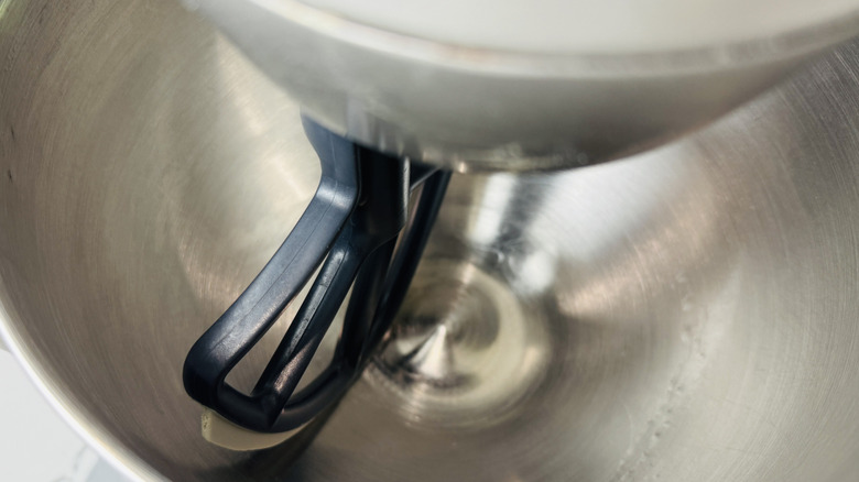 Clean mixing bowl with paddle attachment
