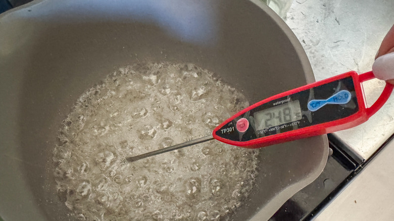 thermometer at 248 F