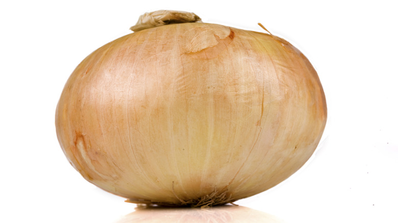 sweet Vidalia onion on white background