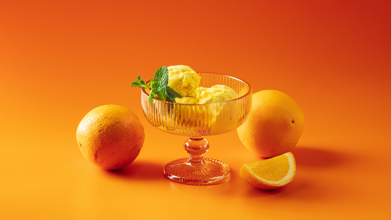 orange sherbet