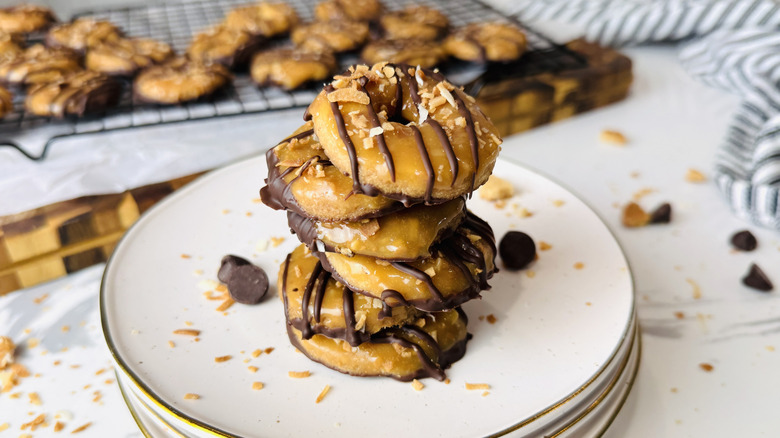 Homemade Samoa Girl Scout cookies