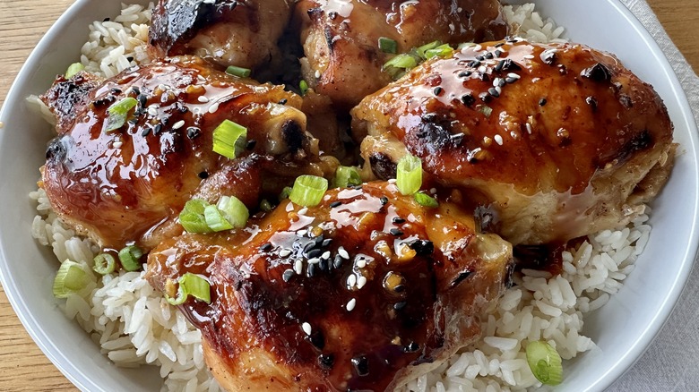 Honey Soy Marinated Baked Chicken Thighs Recipe
