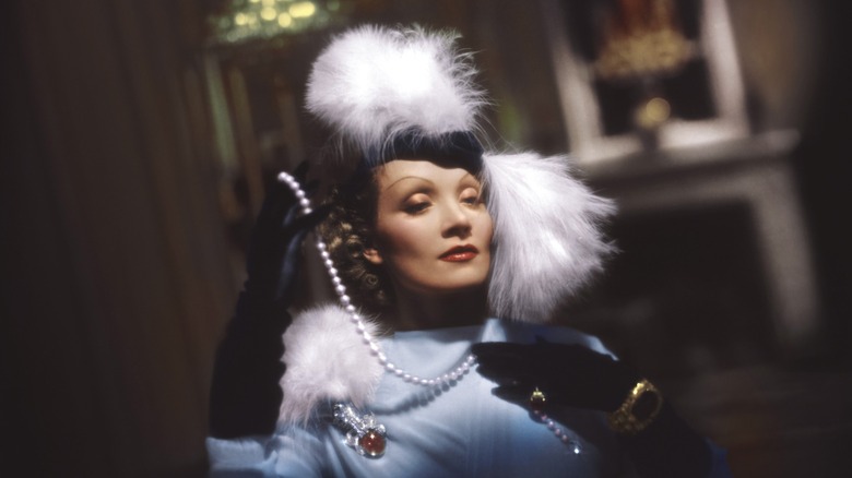 A portrait of Marlene Dietrich