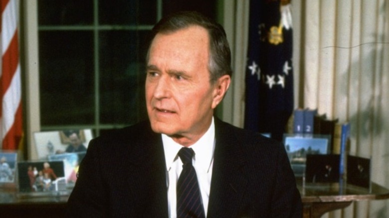George H.W. Bush in oval office