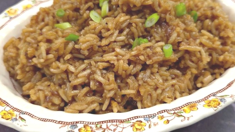 A platter of Southern stick of butter rice.