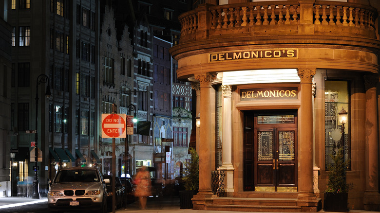 Delmonico's facade in New York