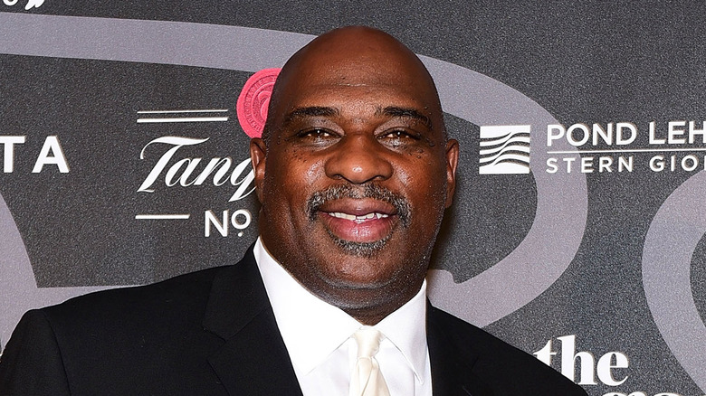 NFL player Keith Byars wearing formalwear. 
