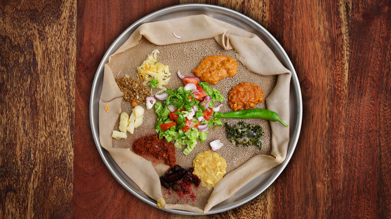 injera with sides