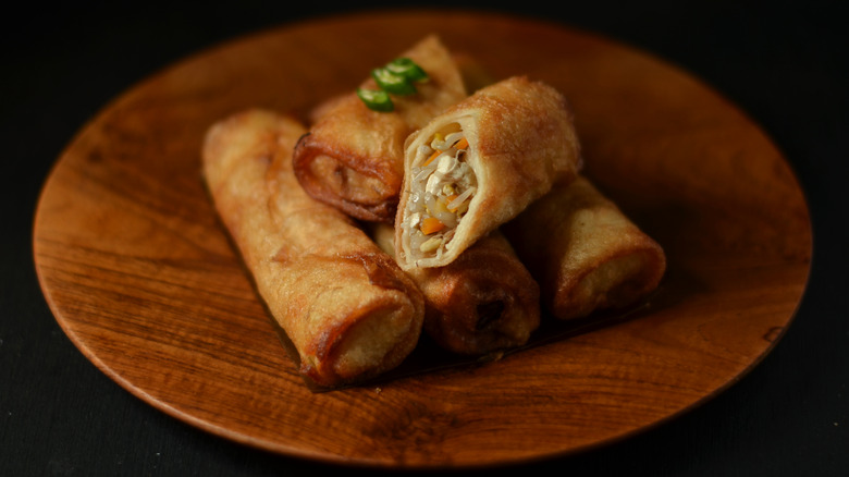 Plate of lumpia