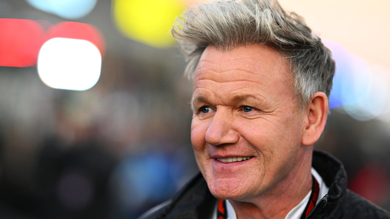 Gordon Ramsay smiling at an event