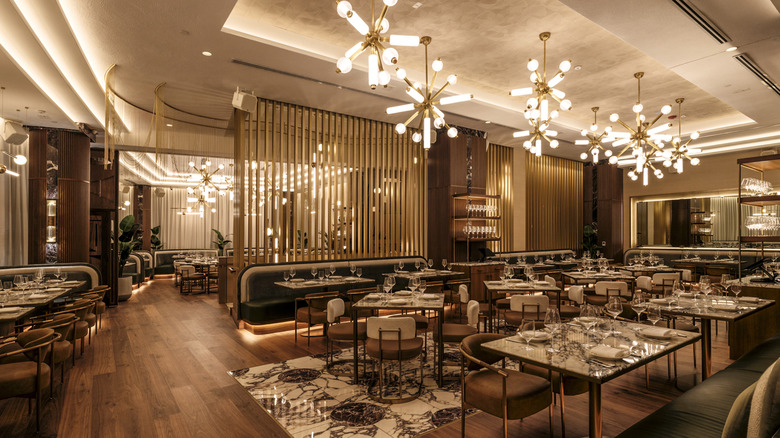 The upstairs dining room at 1587 prime