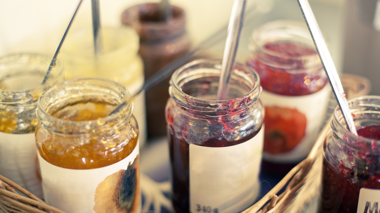 Jars of jelly