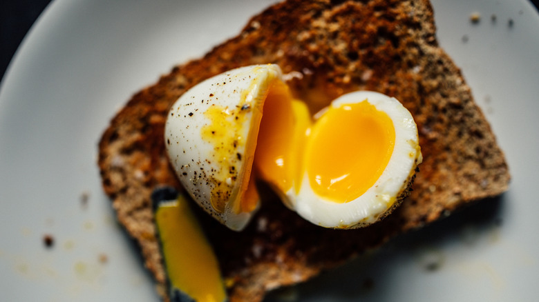 Jammy egg on toast