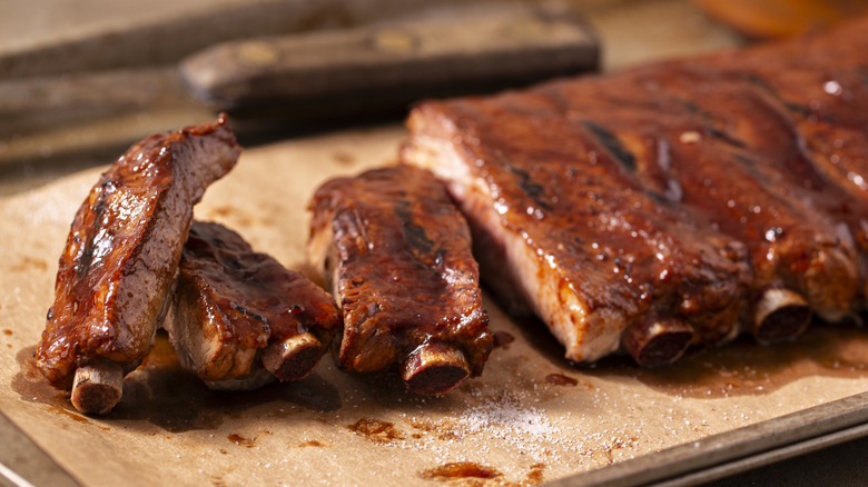 Rack of pork ribs