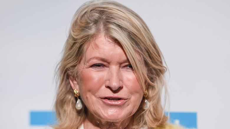 A close of up a smiling Martha Stewart