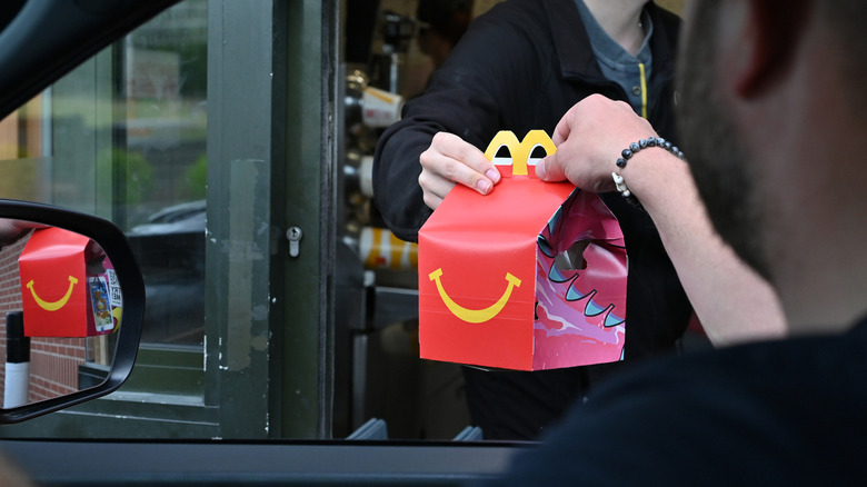 A Happy Meal ordered at the drive-thru