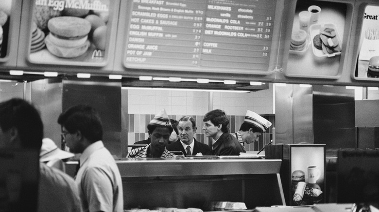 A London McDonald's in the 1980s
