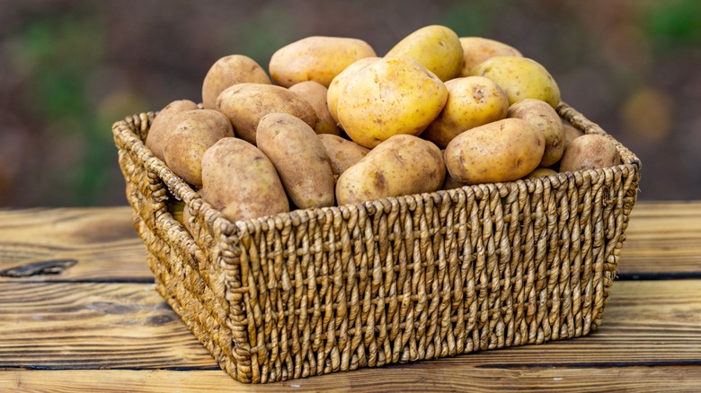 basket of potatoes