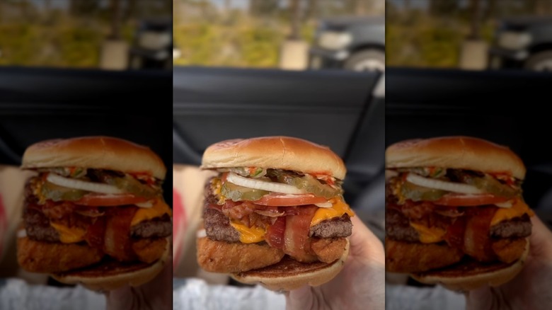Wendy's barnyard burger