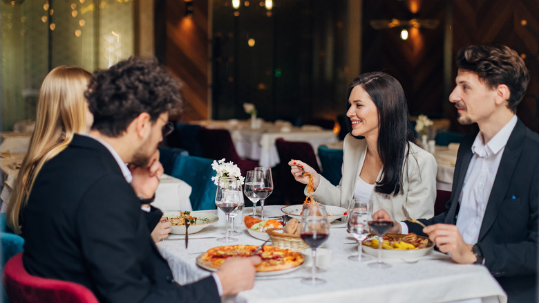 people dining at restaurant