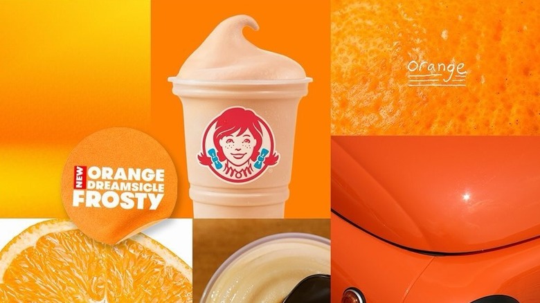 An ad for Wendy's Orange Dreamsicle Frosty