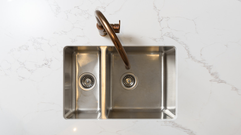 double basin stainless steel kitchen sink