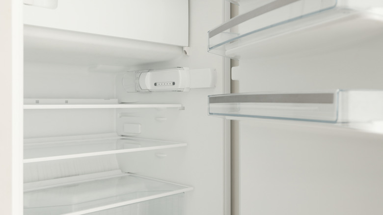 The inside of an empty refrigerator