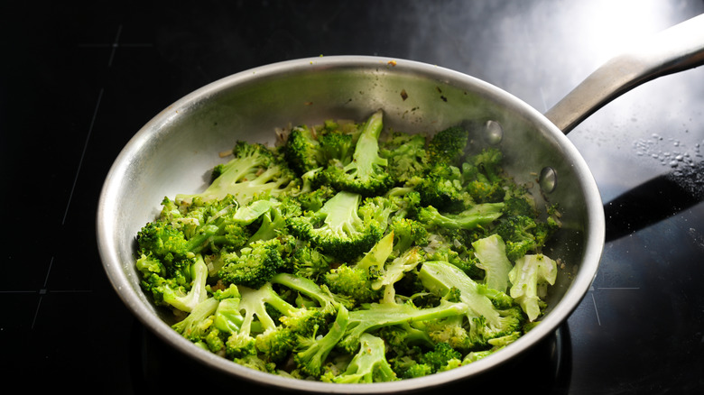 broccoli in pan