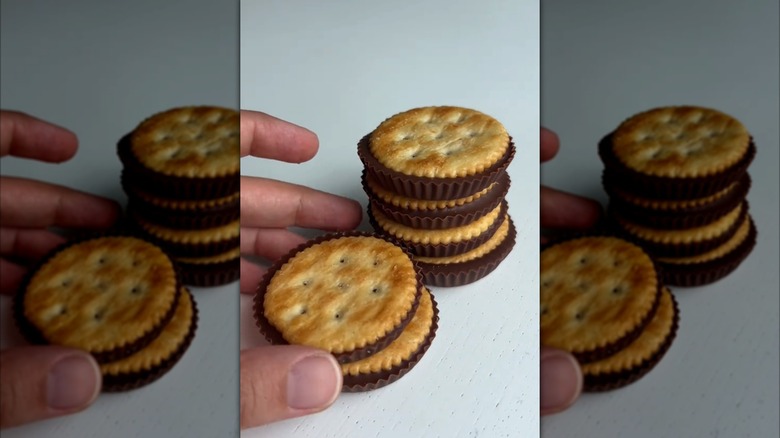 Recreation of the Cadbury Ritz chocolate snack