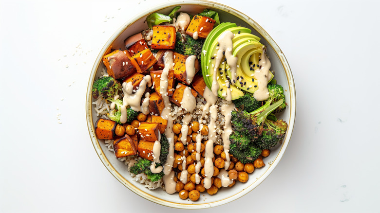vegan grain bowl