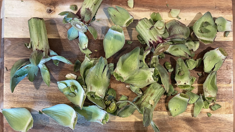 Artichoke trimmings