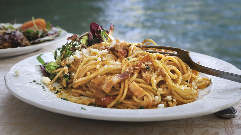 Pasta by the water