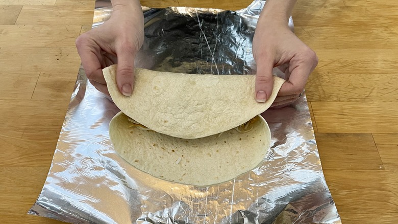 Tortilla folded over