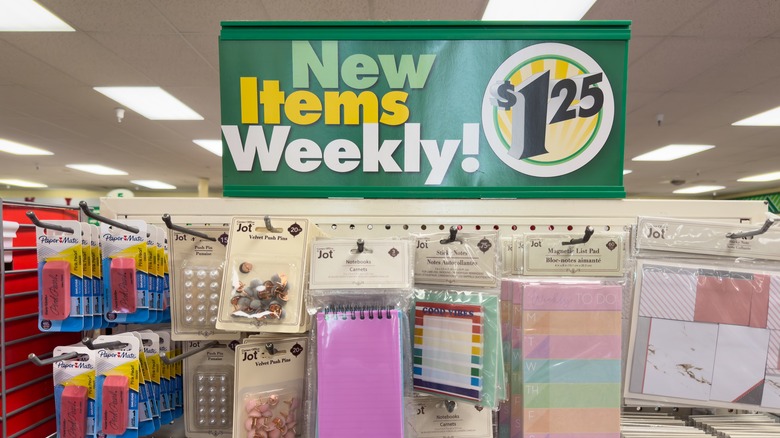 Dollar Tree sign inside store