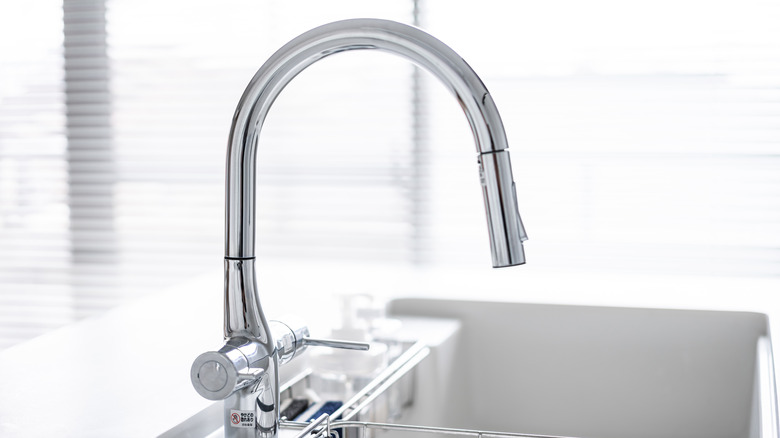 stainless steel kitchen faucet