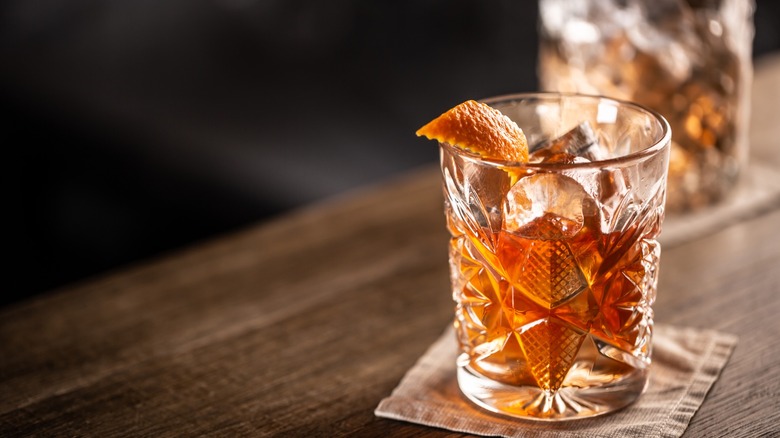 An old fashioned cocktail