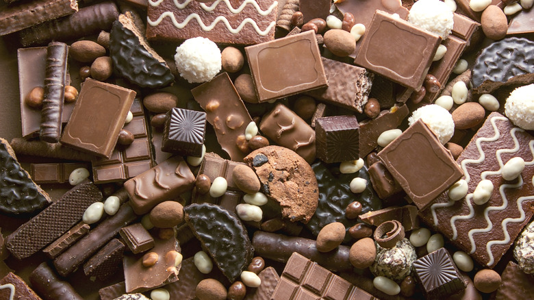 Assorted chocolate candies