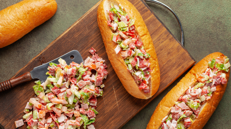 Italian chop sandwich