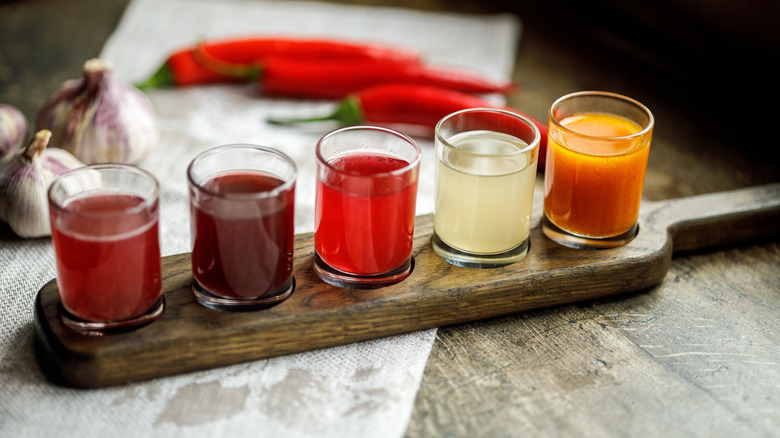 Set of alcoholic tinctures