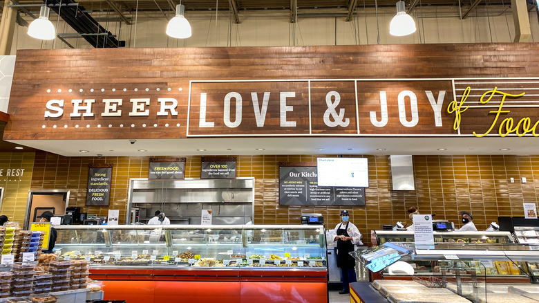 Whole Foods store deli section