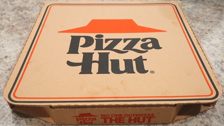 Pizza Hut cardboard food box
