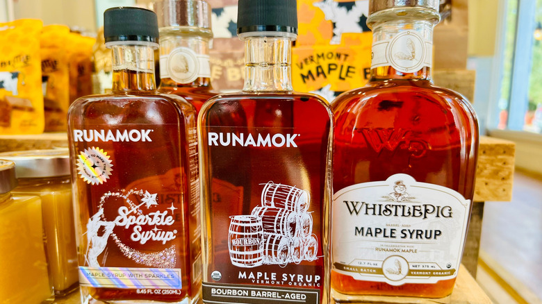 brands of maple syrup in glass bottles
